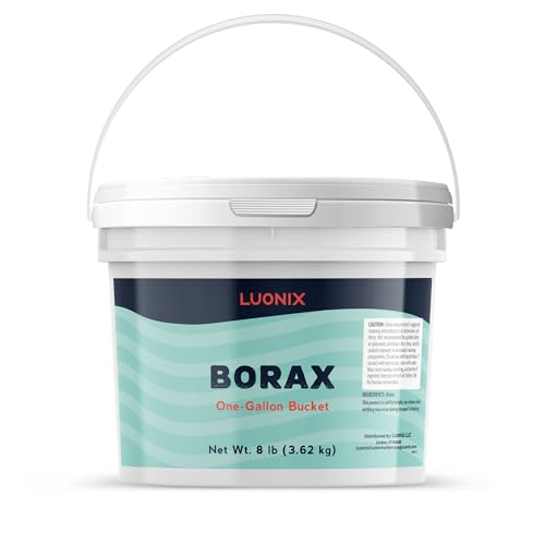 Luonix Borax 1 Gallon Bucket Multipurpose Cleaner Laundry Additive