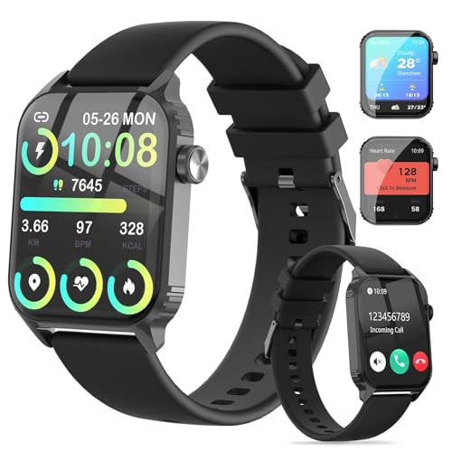 �X�}�[�g�E�H�b�` �X�}�[�g �E�H�b�` iPhone�Ή� �A���h���C�h�Ή� Bluetooth5.4 �ʘb�@�\�t�� 1.83�C���`HD���� �r���v �X�|�[�c�E�H�b�` 120��މ^�����[�h ���M/���b�Z�[�W�ʒm ���y�Đ� �V�C�\�� IP67�h�� �������o�b�e