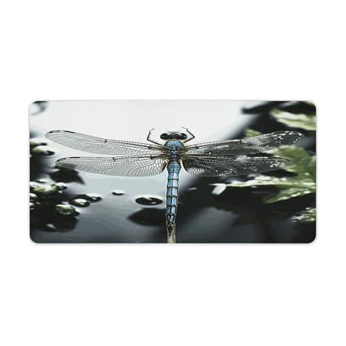 Dragonfly Desk Mat Tapete para Mouse Grande Antideslizante