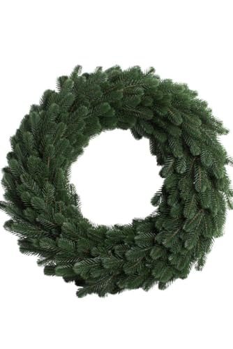 künstlicher Adventskranz/Tannenkranz Karpaten auf Strohkern einseitig...