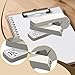 Milageto Swivel Stapler Desktop Stapler Office Supplies Ergonomic Desk Decor Office Stapling Tool 50 Sheet Capacity for Classroom Dorm, Gray