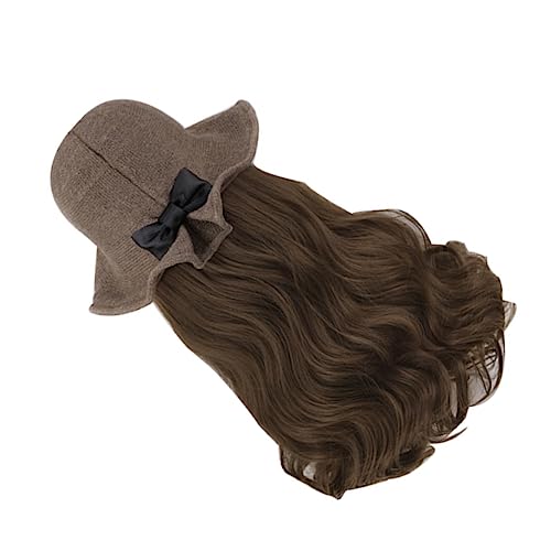 TOVINANNA Natural-looking Wig Hat Long Hair Extensions Women's Synthetic Wig Hat Transform Your Look in Seconds for Daily Parties Halloween