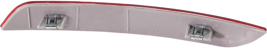 For BMW 528i/535i/550i Rear Bumper Reflector 2011 2012 2013 Driver and Passenger Side Pair/Set | BM1184113, BM1185113 | 63147203237, 63147203238