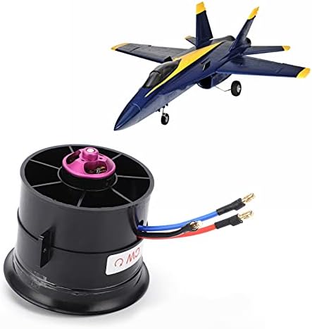 Miniatura 4 de VGEBY Conducto RC de 2.756 in, EDF 2.756 in 12 hojas conducto 6S 2100KV ESC controlador de velocidad conjunto material compuesto para coche RC (CW)