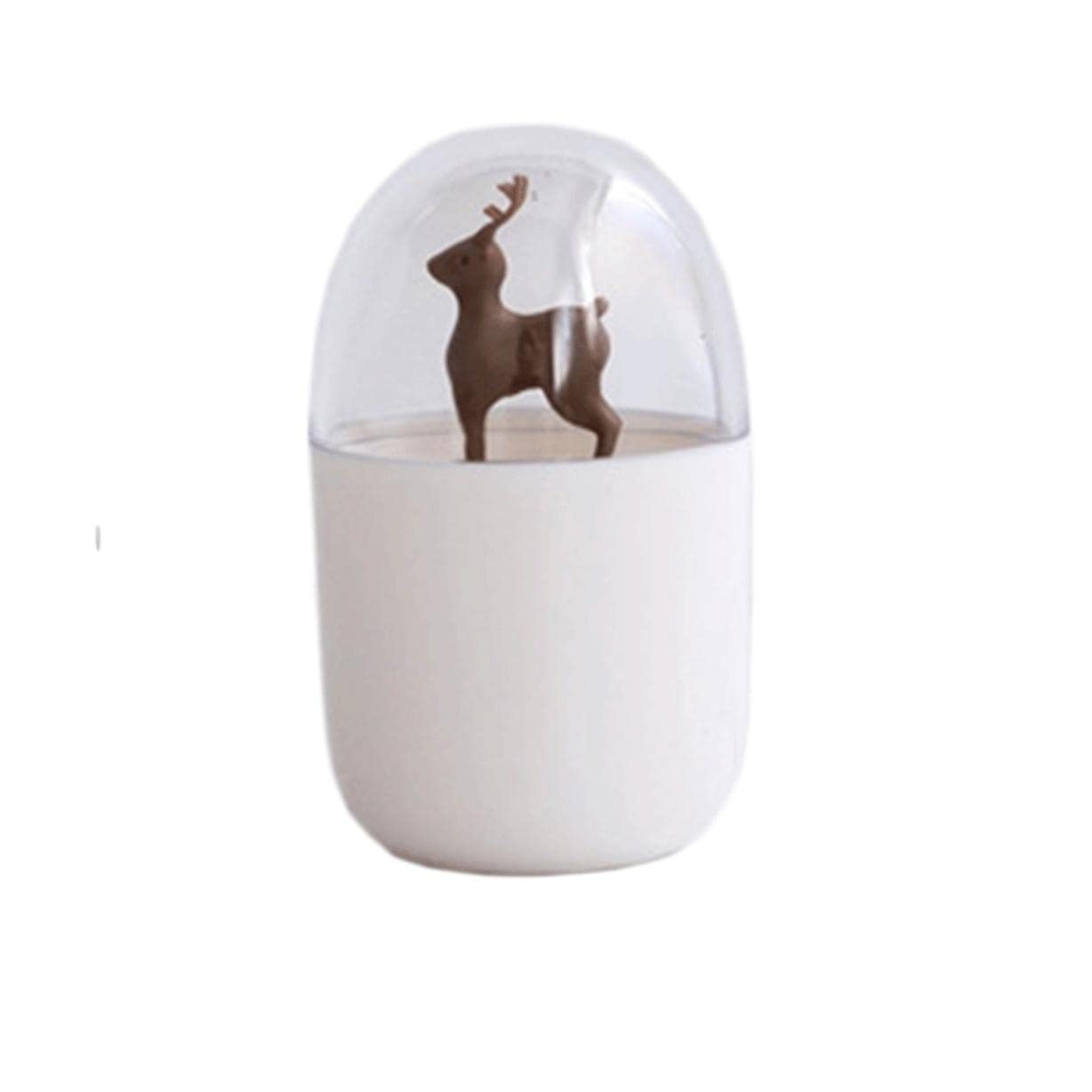 Wdwdw With Cotton Swabs A Toothpicks Dispenser Toothpick Box Fashion Forest Style Holder Plastic White Cotton Swab Container Novelty