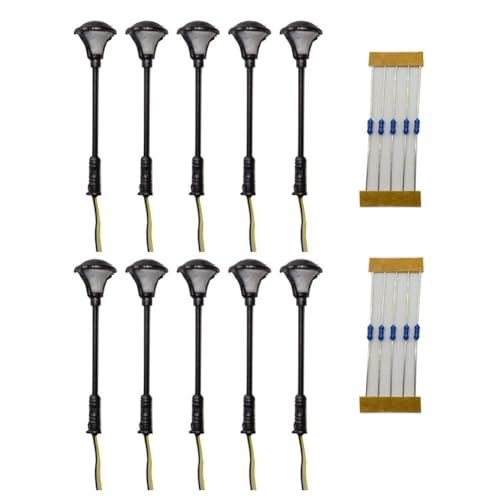 Set completo per un facile utilizzo: questa confezione contiene 10 lampade a LED insieme a 10 resistori (620 ohm), progettate per il collegamento senza interruzioni a alimentatori da 12-14 volt, rendendolo comodo per tutti i tuoi progetti di illuminazione.