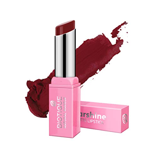Image of Biotique Natural Makeup Starshine Matte Lipstick, Hot Chilli