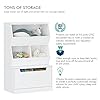 UTEX Kids Toy Storage Organizer, Bookshelf for Kids and Bookcase with Drawer, Children Open Storage Cubby for Bedroom Playroom Nursery White #4