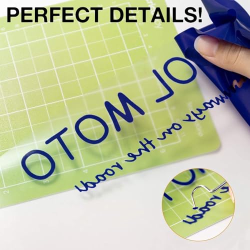 Image of HTVRONT HTV Vinyl Rolls Heat Transfer Vinyl - 12 inch x 8ft Blue HTV Vinyl for Shirts, Iron on Vinyl for All Cutting Machine - Easy to Cut & Weed for Heat Transfer Design (Navy Blue)