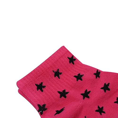 Image of HAMSTER London Multicolored Printed Cotton Socks Combo Pack of 4, Size 7-12 (Free Size)