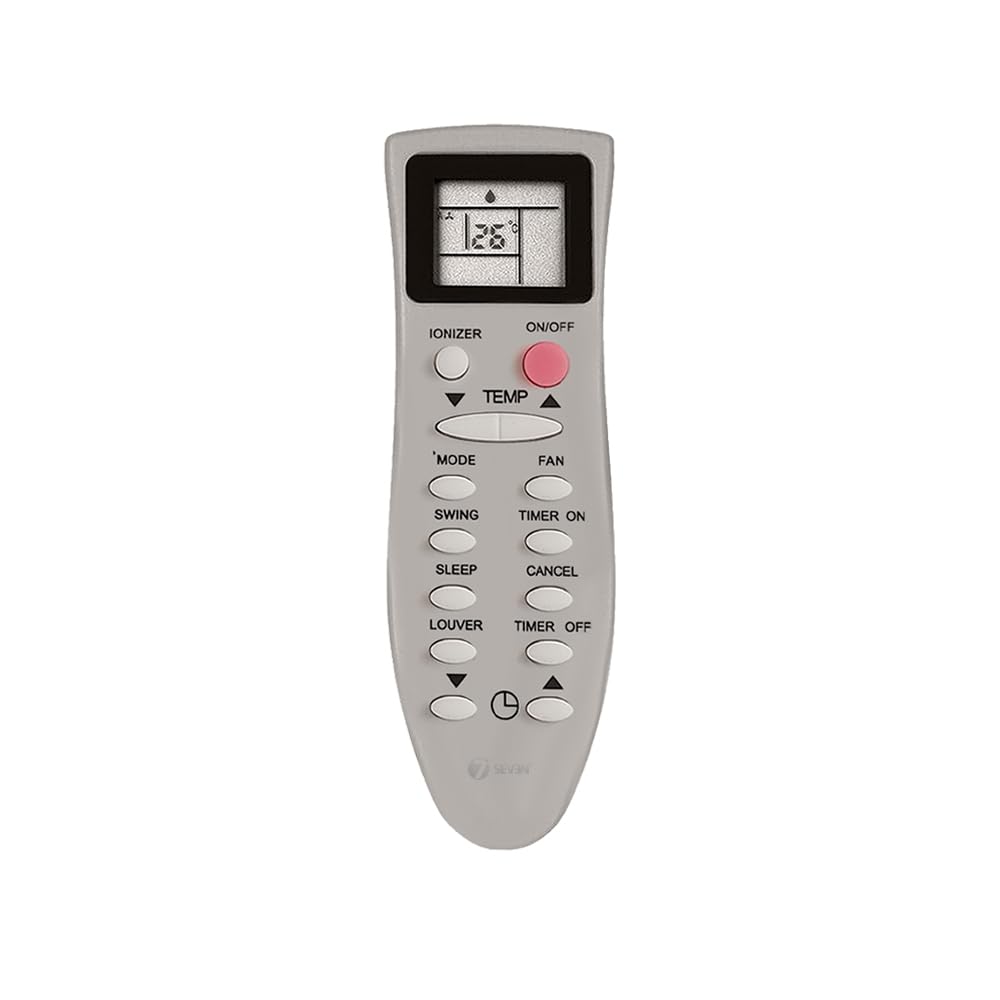 7SEVEN® Compatible Voltas Ac Remote Original Model KK22A-C1 KK22B-C1 Suitable for 1 1.5 2 ton Split or Window ac - Match Exactly with Old Genuine Model 43 Remotes Control for Better Performance