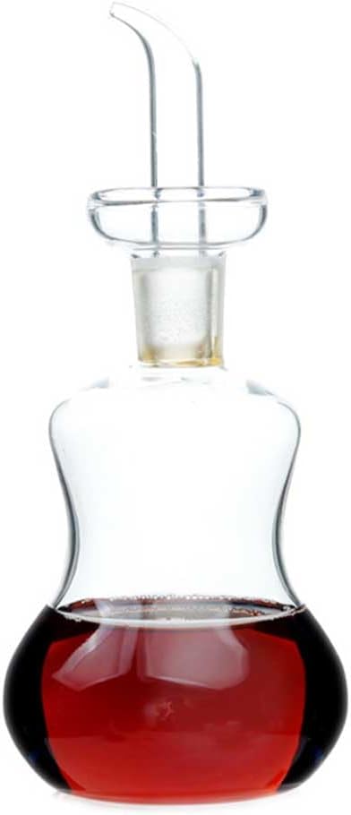 Glass Soy Sauce Vinegar Seasoning Bottle,Oil Pot Household Kitchen Oil Storage Tank,Glass Olive Oil Bottle Dispenser,Thickened Glass Oil Pot,in Home,Kitchen,Barbecue(Size:500ML)