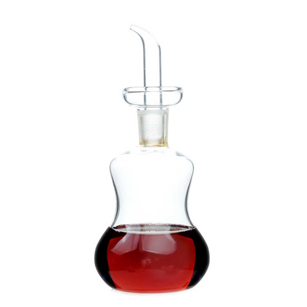 Botella de Vidrio dispensador de Aceite y vinagre, Botella de Aceite de Vidrio de borosilicato antigoteo, Resistente al Calor, Apta for lavavajillas, 150/250/500 ml(500ML)