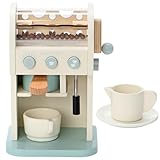 Toy Coffee Maker for Kids - Wooden Coffee Maker Toy for Imaginative Play - Kids Coffee Maker Playset for Skill Development - Boosts Imagination with Play Coffee Maker Set for Kids