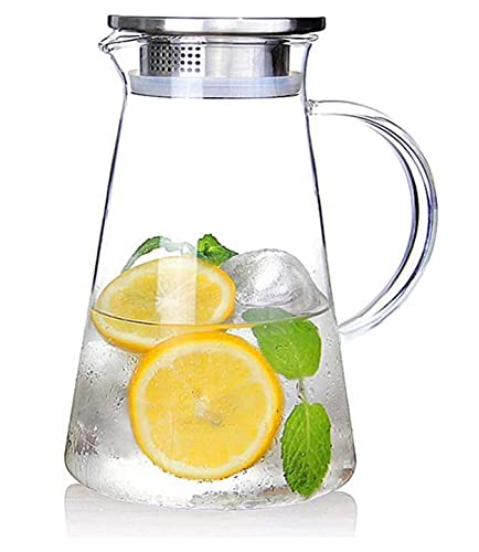 Carafe en verre borosilicate avec bouchon 1,8 l