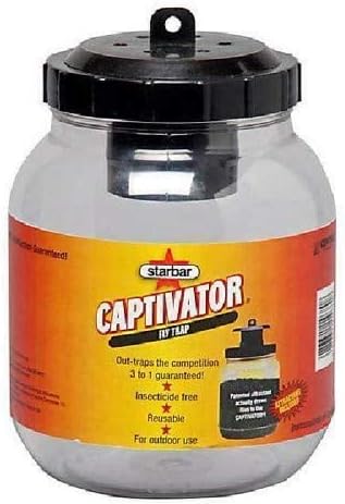 Miniatura 2 de Farnam Home and Garden 14680 Starbar Captivator Trampa para moscas Fly Trap, de 2 cuartos de galón.