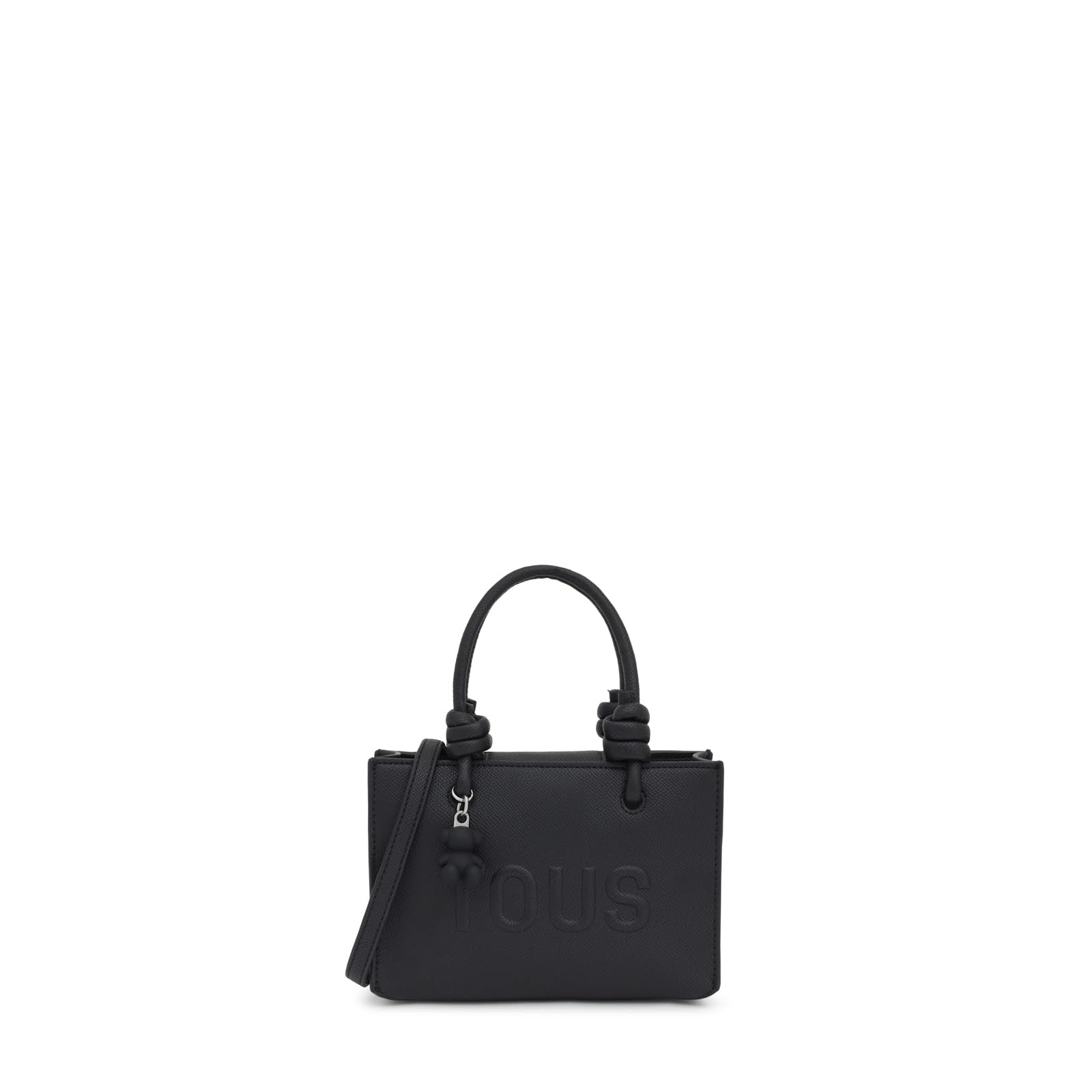 TOUS Mini Bolso Horizontal Negro, Para Mujer, Medidas 9,5 x 19,5 x 2 cm, Colección Tous La Rue New