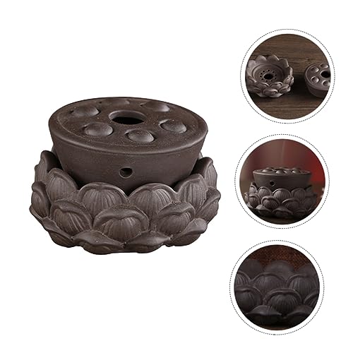 Herramienta de Moxibustión para Cuidado Corporal, Portátil, Hecha de Arcilla Morada, Dispositivo para Quemar Moxa en el Ombligo, Duradera, para Uso Doméstico y al Aire Libre, para Terapia de Compresión Térmica miniatura 3