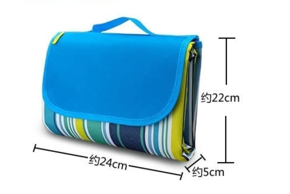 Telo Picnic Coperta da Picnic Portatile for Esterni, 79 x 59 Pollici Coperte Spiaggia Tappetino Impermeabile antisabbia Pieghevole Tappetino Esterno(H)