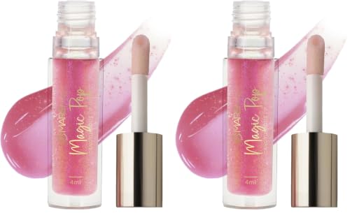Image of MARS Candylicious Sheer Lip Gloss for Women | Hydrating & High Shine | Lightweight | Non-Sticky | Enriched with Vitamin-E, Hyaluronic Acid & Avocado Ester (4.0ml) (09-MAGIC POP) (Pack of 2)