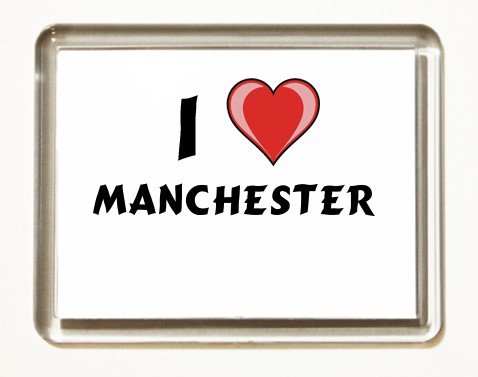 I love Manchester Fridge Magnet by Shopzeus