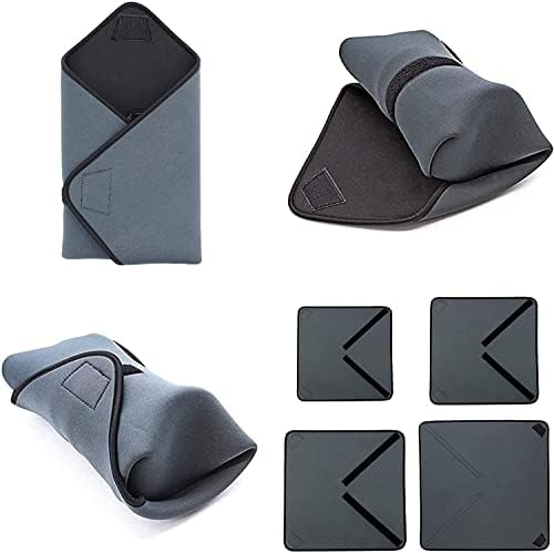 Selens 4 Pack Camera Lens Cloth Neoprene Protective Wrap 35/40/50/55cm Kit Foldable Wrapping Cover for DSLR Camera Lens Protector Flash Photo Studio Outdoor Photography