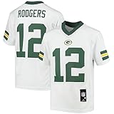 Youth Aaron Rodgers White Green Bay Packers Replica Player Jersey