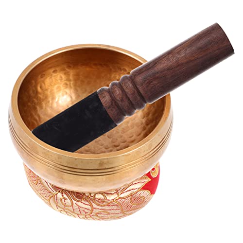 Toddmomy Bowl for Yoga Meditation Set with Singing Bowl Wooden Mallet and for Relaxation