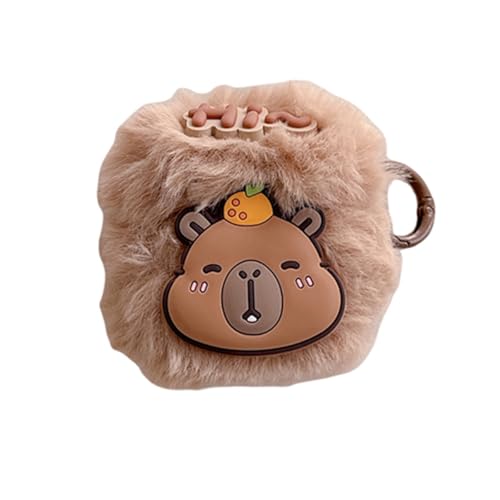 SCQYCWA �v���b�V���P�[�X Airpods Pro 3(2025�N����)�p�A���킢������̃J�s�o���ӂ�ӂ�C���z���J�o�[�A�t�b�N�t���AAir Pod Pro��3����(A�AAirpods Pro 3�p)�ɑΉ�