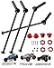 Rcarmumb RC Drive Shaft CVD Axles Upgrades Part for Arrma 1/8 Kraton 6S BLX,Outcast 6S BLX,Notorious 6S BLXï¼ŒSteel #45 Front Rear 4PCS Driveshafts w/17mm Wheel Hex Hub Hops Up,Red
