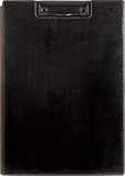KINGJIM A4 Synthetic Leather Clipboard Black