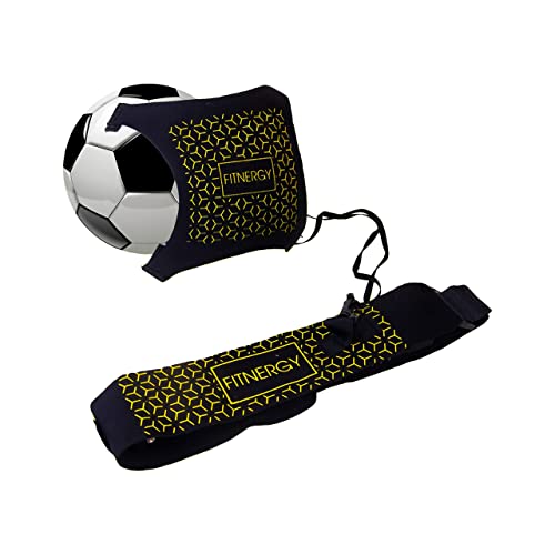 F1Tnergy Soccer Kick Ball Hands Free Solo Trainer By Adjustable Waist Belt Fits Ball Size 3,4 & 5 - Throw Football Practice Training Skills - Rebounder Belt Keepers Kid Youth Soccer Socks Ball Goal #TOP9