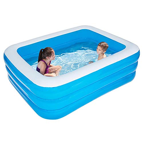 Duokon Inflatable Swimming Pool Large Size Kids Outdoor Children Inflatable Paddling Playing Pool 305 * 183 * 56cm / 120.1 * 72.0 * 22.0inch