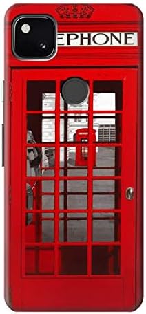R0058 Classic British Red Telephone Box Case Cover for Google Pixel 4a