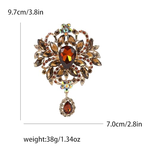 Broche en strass de qualité supérieure bijou chic Dame 81 - 2
