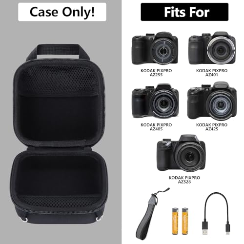 Funda rígida para cámara digital Kodak Pixpro AZ405 negra miniatura 3