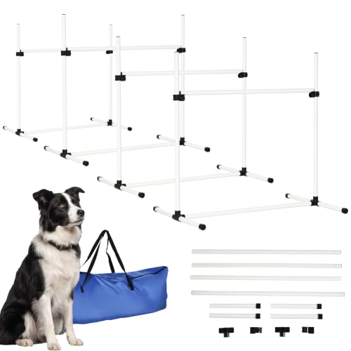PawHut 4-Piece Adjustable Jump Bar Set