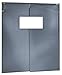 Chase Doors - AIR2003696MGR - PVC Swinging Door, Metallic Gray; Number of Doors: 1, 3 FTW x 8 ftH