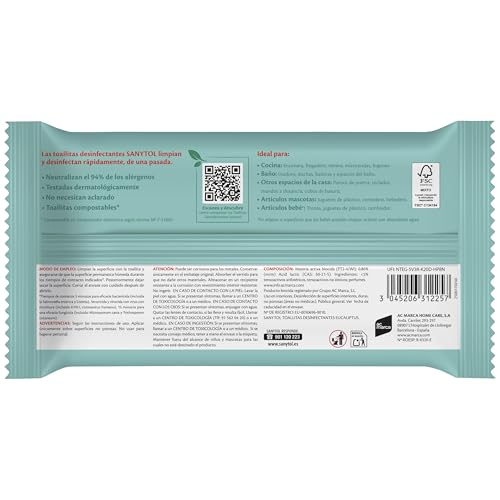 Sanytol Desinfectantes Multiusos - X 30 Toallitas, 1 - imagen 2