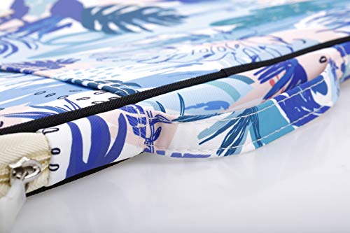 Lazyaunti Zipper Portfolio Organizer A4 Note Pouch-Waterproof Document Bags/Zipper Binder/Paper Case for 12.5" Mac,Tablet,Pens,washi Tape,Journals,Sketch Books(Blue Forest)
