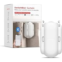 SwitchBot Smart Motore Elettrico per Tende, App Senza Fili o Controllo Automatico del Timer,...