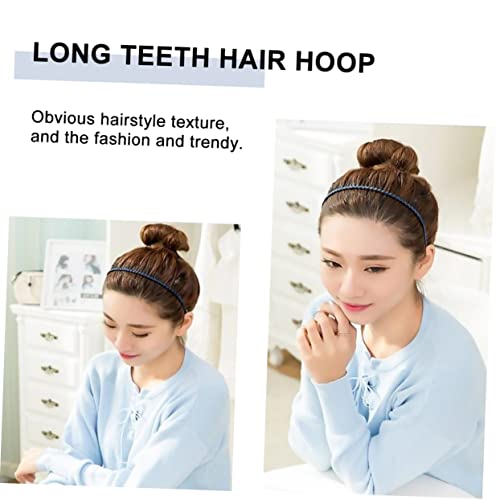 LALAFINA 5 Pcs Makeup Hairband Hairbands for Women's Metal Headbands for Women Sharks Tooth Headband Wavy Spring Wide Teeth Comb Headgear Women Band Toothed - Image 3