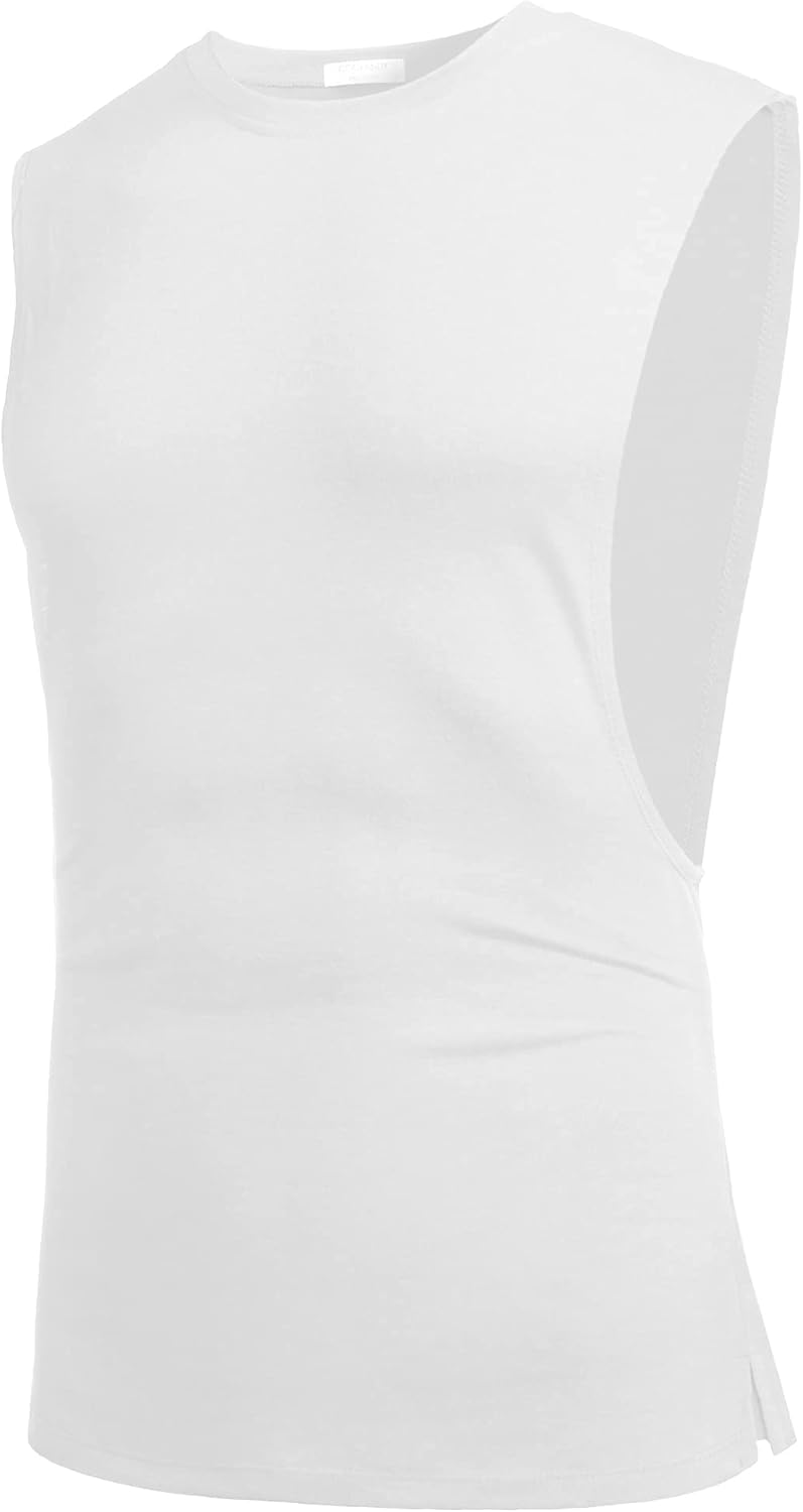 COOFANDY Men Workout Tank Top 2 Pack Gym Bodybuilding Sleeveless Muscle T Shirts - Image 4