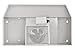 Broan-NuTone F403011 Insert with Light, Exhaust Fan for Under Cabinet Two-Speed Four-Way Convertible Range Hood, 30-Inch, White on White