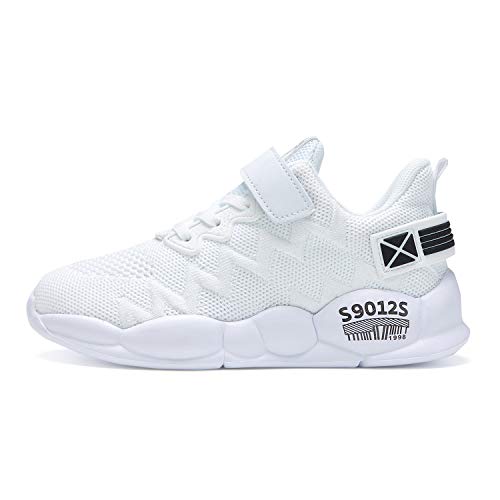 Image of Hetios Kids Shoes Girls Lightweight Athletic Running Shoes Breathable Knit School Sports Shoes (Toddler /Little Kid /Big Kid)