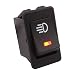TOMALL LED Car Replacement Fog Light Toggle Switch DC 12V 35A ON/OFF Switch Red LED Light