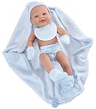  Falca poupée bébé avec Couverture Enfant 40 cm Bleu