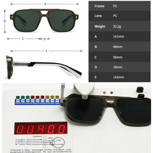 Lunettes de soleil rétro à double pont : l'excellence esthétique des verres bicolores - 7