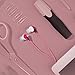 Panasonic ErgoFit Wired Earbuds, 3.5mm Jack In-Ear Headphones Wired with Dynamic Crystal-Clear Sound and Ultra Soft Ergonomic Custom-Fit Earpieces (S/M/L), for Phones and Laptops - RP-HJE120-P (Pink)
