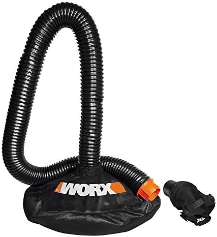 Worx WA4054.2 LeafPro Leaf Collection System with Multi-Fit Adapter and 8' Hose, Orange and Black